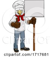 Eagle Chef Cartoon Restaurant Mascot Sign