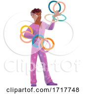 Poster, Art Print Of Circus Performer With Rings