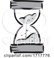 Poster, Art Print Of Grayscale Timer Hourglass