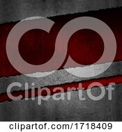 Poster, Art Print Of Abstract Metal Texture On A Red Grunge Background