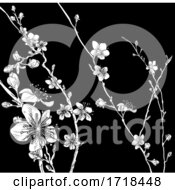 Poster, Art Print Of Blossom Japanese Sakura Cherry Flower Print