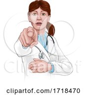 Poster, Art Print Of Doctor Woman Pointing Needs You