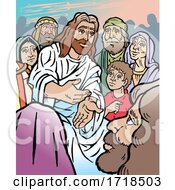 Poster, Art Print Of Scene Of Jesus Teaching