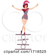 Poster, Art Print Of Female Circus Performer Balancing