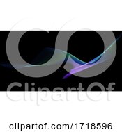 Abstract Banner With Rainbow Flow Design