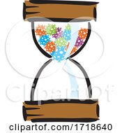 Poster, Art Print Of Corona Virus Hourglass With Viruses Inside