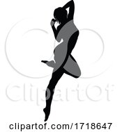Poster, Art Print Of Dancing Woman Silhouette