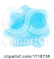 Poster, Art Print Of Watercolour Background In Shades Of Blue