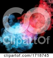 Poster, Art Print Of 3d Colourful Smoke Design Background
