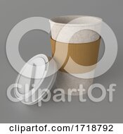 Poster, Art Print Of 3d Takeaway Coffee Cup