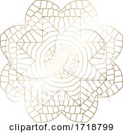 Poster, Art Print Of Gradient Golden Mandala
