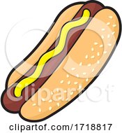 Poster, Art Print Of Hot Dog With Mustard
