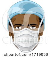 Poster, Art Print Of Doctor Or Nurse Wearing Ppe Protective Face Mask