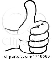Thumbs Up Hand Cartoon Icon