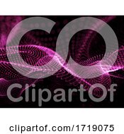 Poster, Art Print Of 3d Modern Technology Background With Flowing Particles