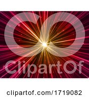 Poster, Art Print Of 3d Abstract Warp Zoom Effect Background