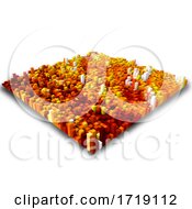 Poster, Art Print Of 3d Abstract Landscape Of Extruding Cubes