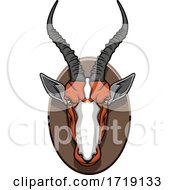 Poster, Art Print Of Hunting Sports Trophy Taxidermy Mounted Impala Head