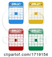 Poster, Art Print Of Blank Multicolor Bingo Cards