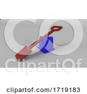 Poster, Art Print Of Colourful Plastic Bucket And Spade Background