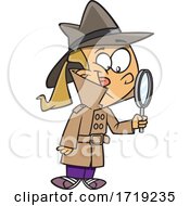 Cartoon Girl Detective