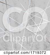 Poster, Art Print Of Grunge Style Silver Low Poly Design Background