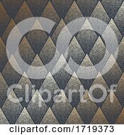 Poster, Art Print Of Halftone Dots Diamond Pattern Design