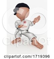 Karate Martial Arts Cartoon Character by KJ Pargeter