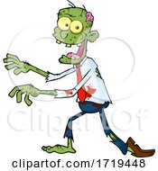 Cartoon Walking Zombie