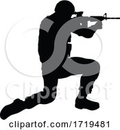 Soldier Detailed High Quality Silhouette