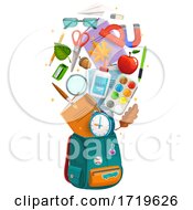 Poster, Art Print Of School Backpack And Supplies