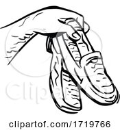 Poster, Art Print Of Hand Holding Loafers