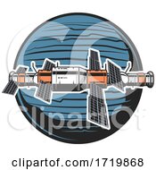 Poster, Art Print Of Satellite And Planet