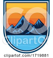 Lake And Mountain Range Logo