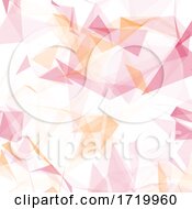 Poster, Art Print Of Abstract Background With Low Poly Design