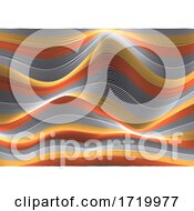 Poster, Art Print Of Abstract Background Of Flowing Lines