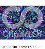 Poster, Art Print Of 3d Hyperspace Zoom Effect Background