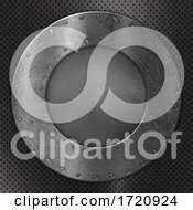 Poster, Art Print Of 3d Metal Plate Design With Rivets Background