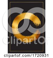 Poster, Art Print Of Abstract Background With Gold Foil Design