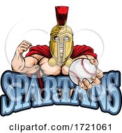 Spartan Trojan Baseball Sports Mascot