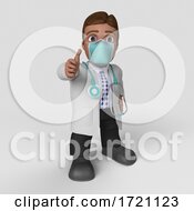 3D Render Of Doctor Character On A Shaded Background by KJ Pargeter