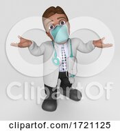 3D Render Of Doctor Character On A Shaded Background by KJ Pargeter