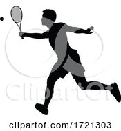 Tennis Silhouette Sport Player Man