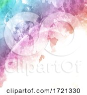 Poster, Art Print Of Rainbow Coloured Watercolour Texture Background