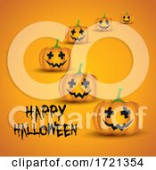 Poster, Art Print Of Halloween Pumpkin Background