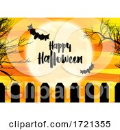 Poster, Art Print Of Spooky Halloween Landscape