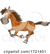 Poster, Art Print Of Running Horse