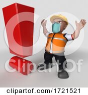 3D Builder Character On A Shaded Background by KJ Pargeter