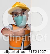 3D Builder Character On A Shaded Background