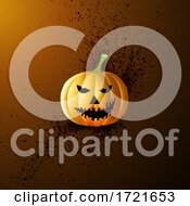 Poster, Art Print Of Grunge Halloween Pumpkin Background